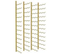Vidaxl Casier À Vin Mural Pour 36 Bouteilles 2 Pcs Doré Fer Doré