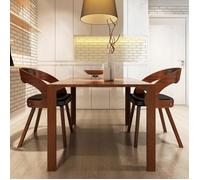 vidaXL 2x Chaise de Salle à Manger Cadre en Bois Similicuir Cuisine Salon 240706