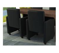vidaXL 2x Chaise de Salle à Manger Cuir Artificiel Fauteuil Dîner Cuisine 60346
