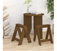 vidaXL 2x Chaises de Bar Tabourets de Cuisine Sièges de Bistro Meubles de Salon Comptoir Intérieur Marron Miel 40x40x45 cm 823662