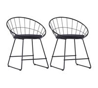 vidaXL 2x Chaises de Salle à Manger Siège en Similicuir Chaises à Dîner Meuble de Cuisine Mobilier de Salon Maison Intérieur 247274