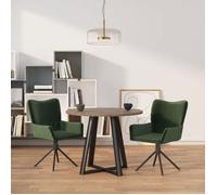 vidaXL 2x Chaises Pivotantes de Salle à Manger Sièges de Cuisine Fauteuils de Salle à Manger Chaises à Dîner Meubles de 344811
