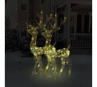 Renne de Décoration de Noël 90 LED 60x16x100 cm Acrylique Extérieur vidaXL