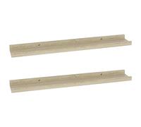 vidaXL Wandschappen 2 st 60x9x3 cm sonoma eikenkleurig326680 Brun G