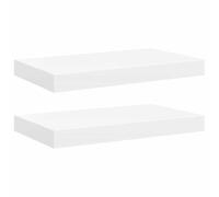 vidaXL Étagères murales flottantes 2 pièces Blanc 40x23x3,8 cm MDF