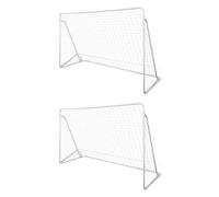 Filets De But De Football Acier 2 Pcs 240x90x150 Cm