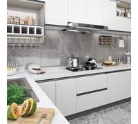 vidaXL 2x Films Autoadhésifs pour Meubles Films Autocollants pour Porte Fenêtre Mur Mobilier Résistants à l'Humidité Opaque Blanc 500x90 cm PVC 3059651 G