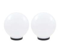 Lampe à LED - vidaXL - Sphérique - 2 pcs - 25 cm - Blanc - Extérieur