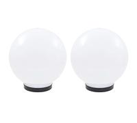 Lampe à LED - vidaXL - Sphérique - 2 pcs - 25 cm - Blanc - Extérieur