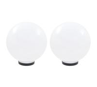 vidaXL 2x Lampe à LED sous Forme de Boule Sphérique Chemin Éclairage de Jardin 50656