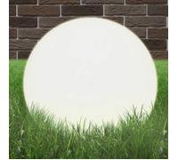 vidaXL Lampe LED sphérique 2x 50 cm PMMA 50658 pour jardin et terrasse Blanc