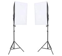 vidaXL Lampes de studio professionnelles 2x - Éclairage photo intérieur 40x60 cm