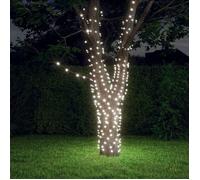 vidaXL 2x Lampes Solaires Décoration de Noël Guirlandes Lumineuses Solaires Décoration de Vacances Jardin 2x200 LED Blanc 328948