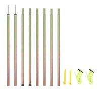 vidaXL 2X Mâts de Parasol Poteau de Voile d’Ombrage Mât de Tente Poteau d'Auvent Poteau de TenteMât de Voile d’Ombrage 250 cm Acier Galvanisé