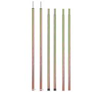 vidaXL 2X Mâts de Tente Télescopiques Mâts d'Auvent Mâts de Bâche Bâtons de Tente Réglables Bâtons d'Auvent 170-255 cm Acier Galvanisé