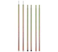 vidaXL Mâts de tente télescopiques 2x – 170–255 cm, acier galvanisé, réglables