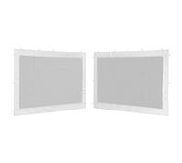 vidaXL 2X Paroi de Tente de Réception Maille Blanc et Noir Terrasse Pavillon