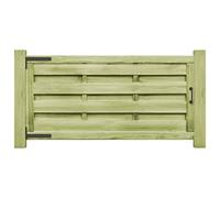 Poorten 2 st 150x75 cm geÃ¯mpregneerd grenenhout groen45320