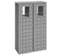 vidaXL 2x Poteaux à Panier de Gabion Poteaux à Jardinière de Gabion de Patio Jardin Terrasse Extérieur Projets de Jardinage 151263