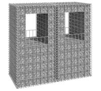 vidaXL 2x Poteaux à Panier de Gabion Poteaux à Jardinière de Gabion de Patio Jardin Terrasse Extérieur Projets de Jardinage 151269