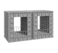 vidaXL Poteaux pour panier de gabion 2 pcs 50x50x60 cm Fer
