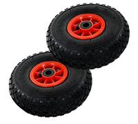 vidaXL 2X Roue de Diable Caoutchouc Pneumatique de Chariot Pneu de Brouette