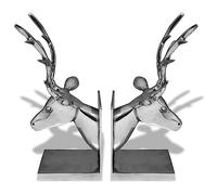 vidaXL 2X Serre-Livres Cerf Porte-Livre Support de Stockage Bureau Salon