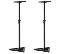 vidaXL Supports de haut-parleur de moniteur de studio 2 pcs Noir Acier