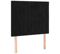 Vidaxl Têtes De Lit 2 Pcs Noir 100x5x78/88 Cm Velours Noir