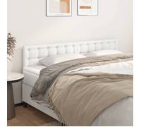 vidaXL 2x Têtes de Lit Meubles de Chambre à Coucher Accessoires de Lit Simple Têtes de Cadre de Lit Intérieur Blanc 346485