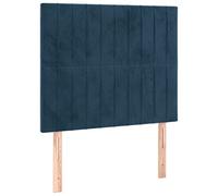 vidaXL Têtes de lit 2 pcs Bleu foncé 100x5x78-88 cm Velours3116616