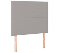 Vidaxl Têtes De Lit 2 Pcs Gris Clair 100x5x78/88 Cm Tissu Gris