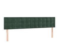 Vidaxl Têtes De Lit 2 Pcs Vert Foncé 80x5x78/88 Cm Velours Vert