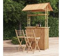 vidaXL Mobilier de bar 341741 – 3 pièces en bambou