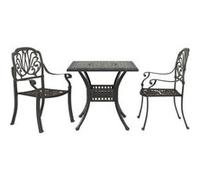 vidaXL 3-delige Bistroset gietaluminium bronskleurig3216337 G