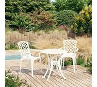 3-delige Bistroset gietaluminium wit3070582