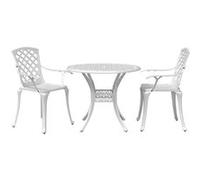3-delige Bistroset gietaluminium wit3216332