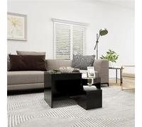 Vidaxl Tables Gigognes 3 Pcs Noir Aggloméré Noir