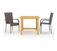 3-delige Tuinset bruin3068697