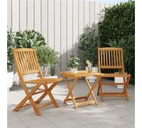 vidaXL 3-delige Tuinset inklapbaar massief acaciahout3206329 G