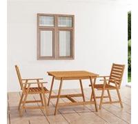 3-delige Tuinset massief acaciahout3057842