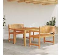 vidaXL 3-delige Tuinset massief teakhout3157940 bois de teck