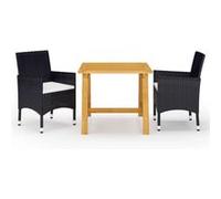 3-delige Tuinset zwart3068683