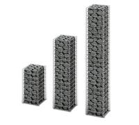 Vidaxl 3 Gabions En Fil Galvanisé