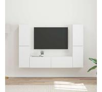 vidaXL 3 pcs Blanc