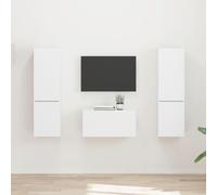 vidaXL 3 pcs Blanc