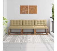 vidaXL 3 Pièce Sofa de milieu extérieur 900648