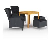 Vidaxl 3067750 Ensemble De Meubles De Jardin Gris Foncé Gris foncé