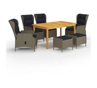 Vidaxl 3067846 Ensemble De Meubles De Jardin Marron Marron