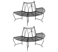Vidaxl 3095717 Banc De Jardin Acier Noir